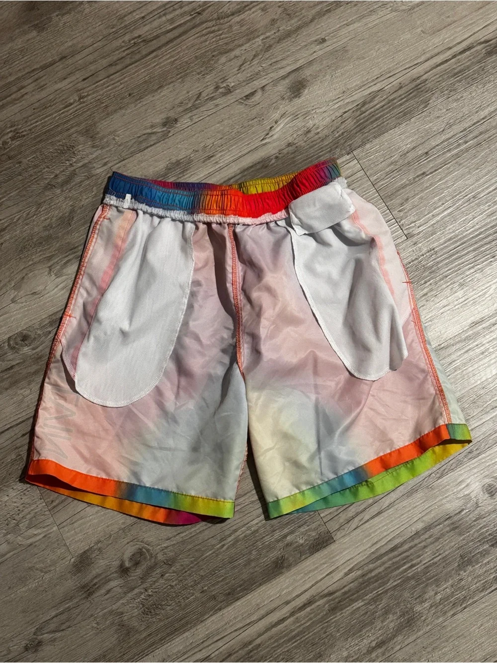 Calvin Klein Rainbow Tie-Dye Multicolor Swim Shorts